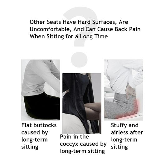 storeet Memory Foam L-Shaped Integrated Seat Cushions, L Shaped Seat Cushion for Car Driving, Butt Pillow with Back Support, Ergonomic Car Seat Cushion, Lumbar Cushion for Tailbone Relief (Dark Gray)