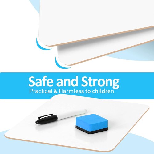 Dry Erase LapBoards, PANDRI 26 Pack Double Sided 12.5 x 9 Inch Whiteboards with 26 Erasers and 26 Markers, Dry Erase Boards for Kids Students Classroom Teacher Supplies