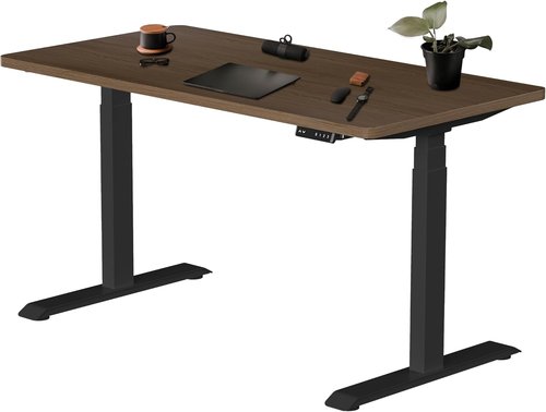Fromann Dual Motor Electric Standing Desk Frame - Height Adjustable with USB A+C Ports | Black