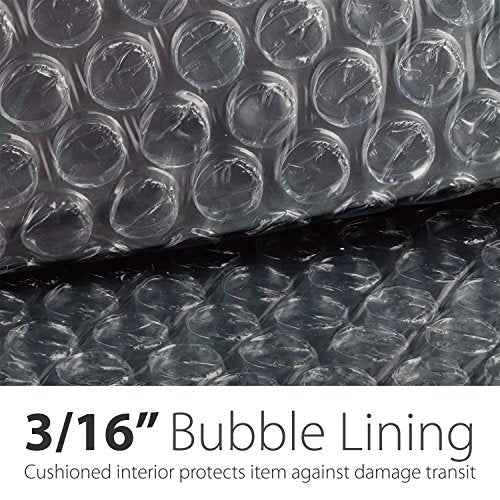 #6 Poly Bubble Mailer 12.5 x 16 (50 Pack), Lightweight Water/Dust/Shock/Tear Resistant Padded Shipping Envelopes for Book, Magazine, Documents