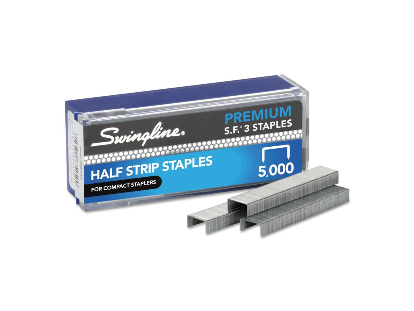 S7035440F ACCO S.F. 3 Premium Staples, 0.25inch Leg, 0.5inch Crown, Steel, 5,000/Box