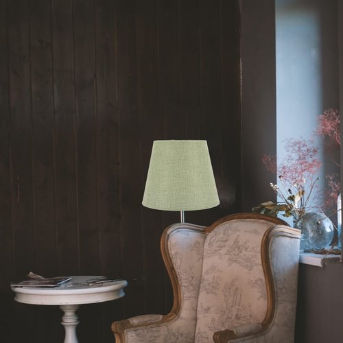 STOBOK Sage Green Drum Lamp Shade Vintage Lamp Shades Olive Green for Living Room