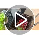 Black Folding Utility Cart with Lid – Portable Rolling Handcart for Grocery, Office, Travel