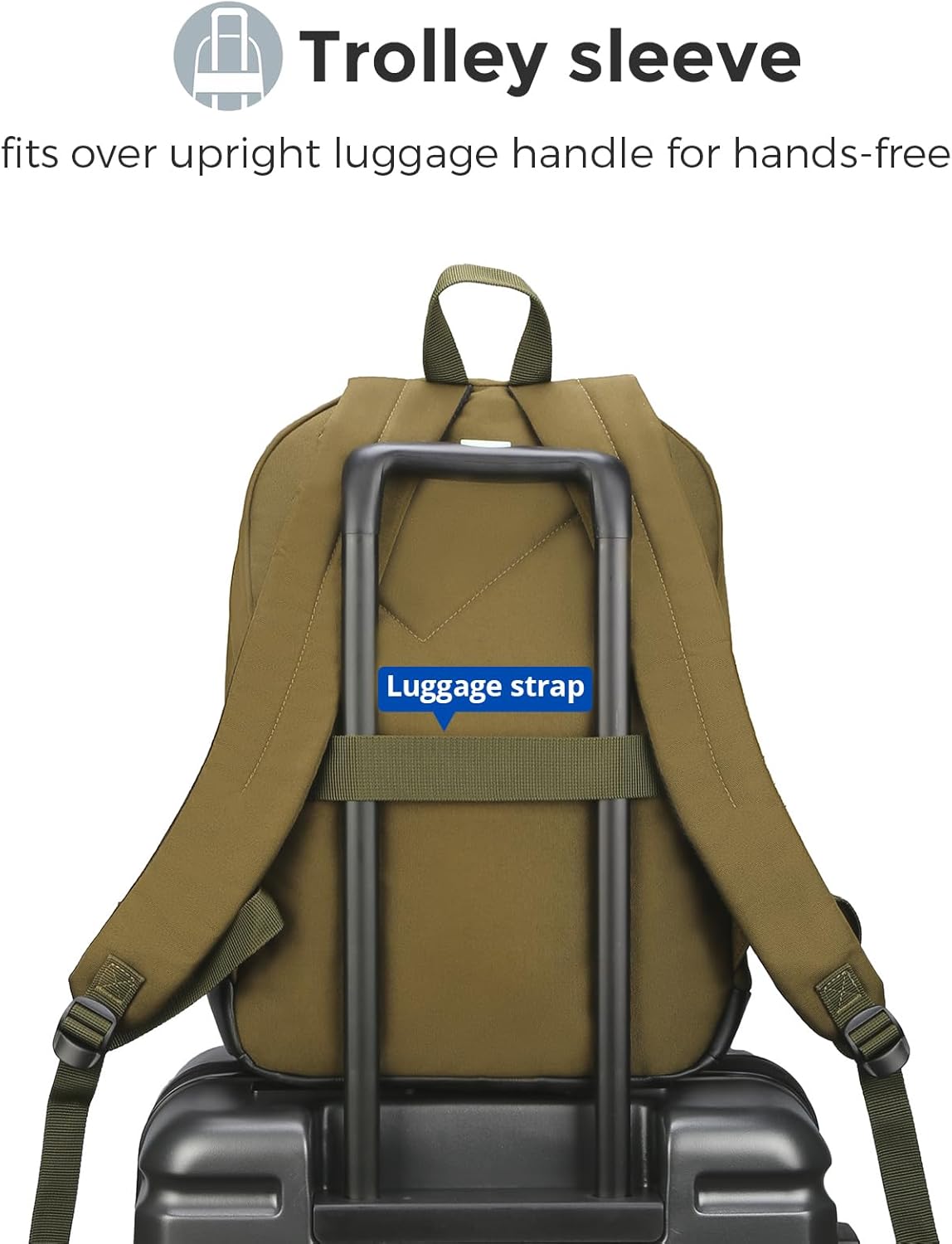 Swissdigital Big Student Laptop Backpack - Fun Personalized Patches for Teens | Olive Color - SD1718-26