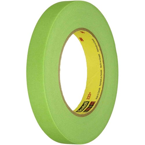 3M 1/2" 233+ Green AUTO Masking TAPE-12 Rolls-Paint CAR