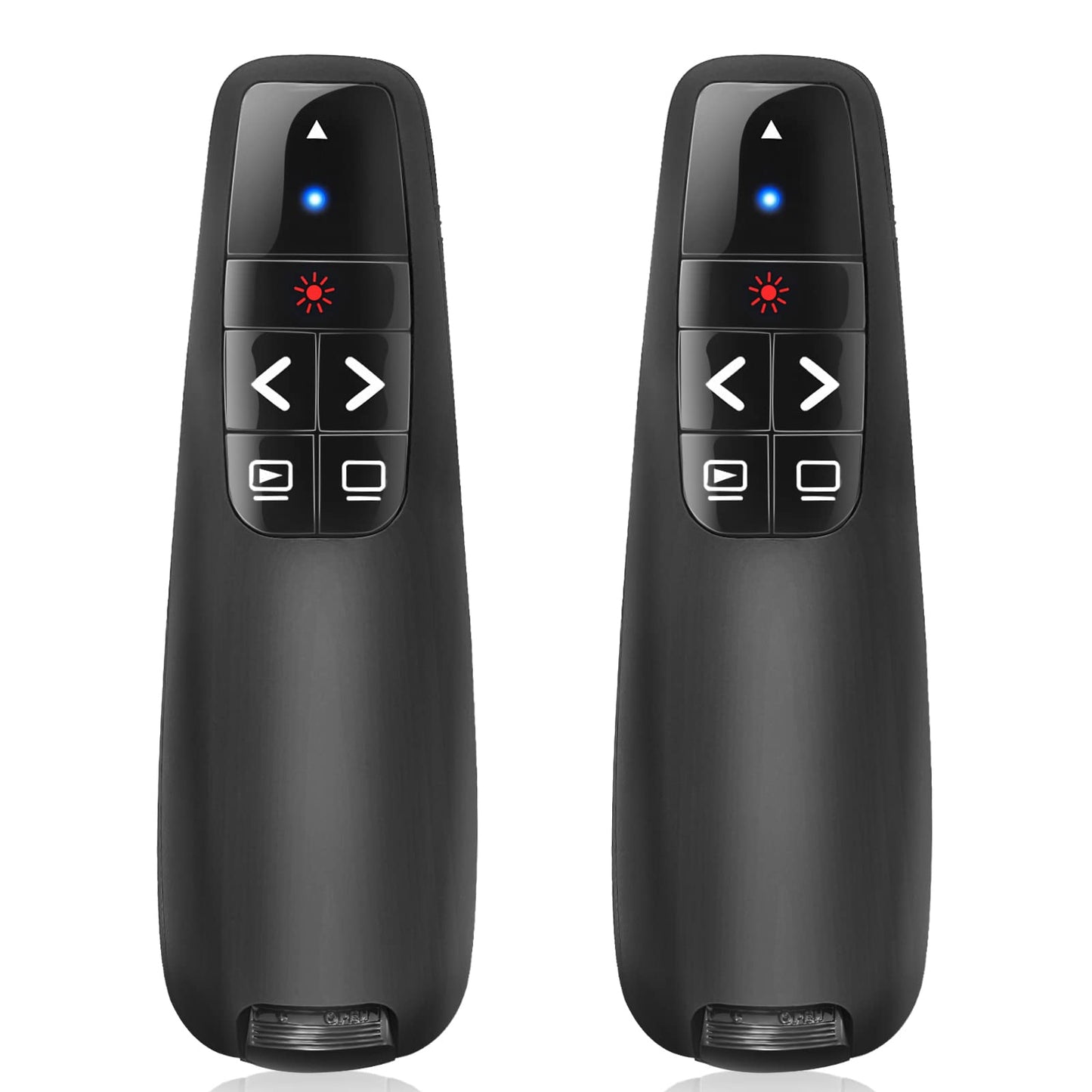 (2 Units) Wireless Presenter Remote, Clicker for Laptop PowerPoint Presentations Pointer, RF Computer Clicker for Presentations Remote, Slideshow/Smartboard/College/Classroom/PPT Clicker