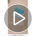 Kuntine.B 3 Pack Clear Wall Mount File Holders - Hanging Office & Home Organizer