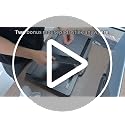 Potuopy Black XL Laptop Lap Desk for 17-Inch Laptops, Portable Bed & Desk Tray
