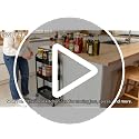 LIWNYRK 3-Tier Narrow Rolling Storage Cart White – 7.1'' Slim Utility Cart with Lockable Casters for Laundry, Between Washer & Dryer