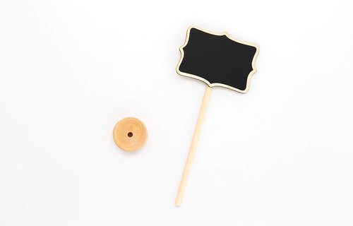 Skiennix 15 Pack Mini Chalkboard Signs - Water-Based Chalk Included | Perfect for Weddings & Events