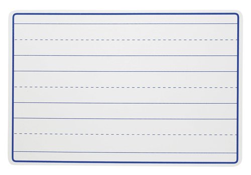 School Smart Lined Dry Erase Boards, 12 x 18 Inches, Pack of 10