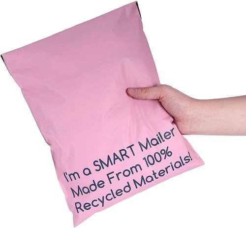 300 Count, 10x13 inch 100% Recycled Poly Mailers Eco Friendly Packaging Envelopes Supplies Mailing Bags 2.5 Mil Thick - SMART Mailer