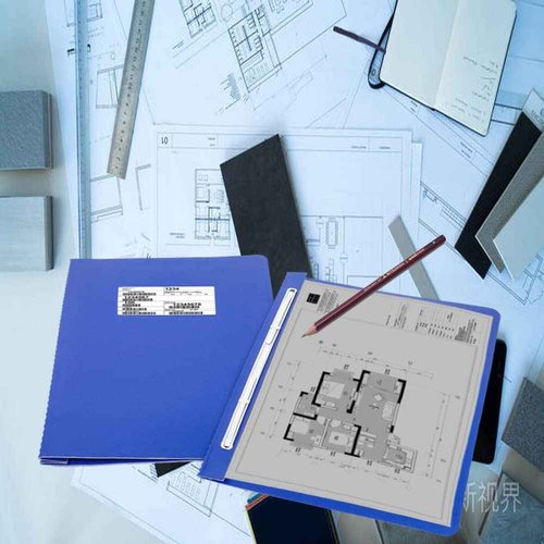 ESKEAR Fiberboard Binder, 8.5 Inch Centers, 3 Inch Capacity, Letter Size, for Pressboard Report Cover,12 per Box (Blue)