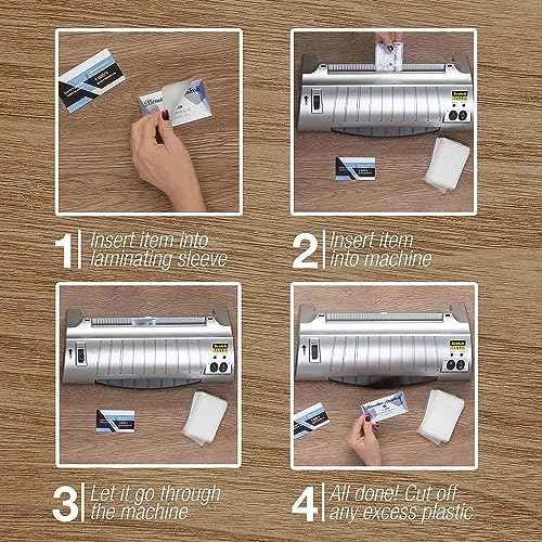 Business Card Laminating Pouches, 10 Mil Business Card Pouches, Heat Sealing Laminating Pouches, Thermal Pouches - 2.25" x 3.75" - 500 Pouches