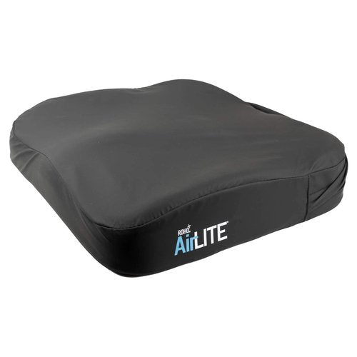 ROHO Airlite Wheelchair Cushion, 18" x 16", Positioning Support, Easy Transfers, Comfortable Lightweight Seating, Durable, Removable Cover, Air and Foam, 250 Lb Weight Capacity, Elderly, Disabled