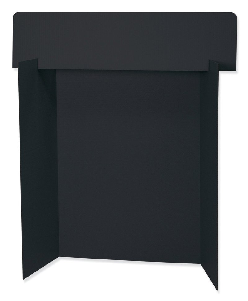 Pacon Presentation Board, Single Wall, 48" x 36", Black