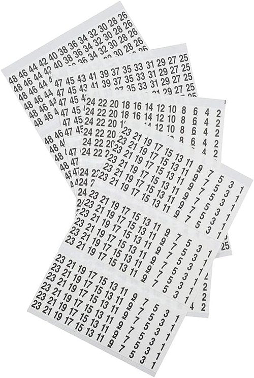 Klein Tools Wire Marker Book - 1-48 Black Print on White | Pack of 2 for Easy Identification