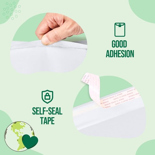 Fuxury Bubble Mailers - Thick Self-Seal Waterproof Padded Envelopes | 6x10" | 100 Pack for Small Business Shipping