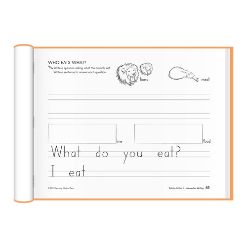Learning Without Tears Building Writers Student Edition, Age 5+, Kindergarten+, Handwriting Without Tears, Narrative, Information, Opinion, Fluency, School & Home, Tutor, Sensory & Motor Skills, Sensory