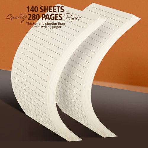 Purture A5 Paper, Planner Inserts for A5 Binder, Lined Paper Refill for Binder Planner Notebook Journal, 140 Sheets/280 Pages