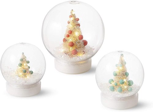 Creative Hobbies DIY Snow Globe - 5 Inch Clear Plastic with Screw Off Cap | Ideal for Custom Crafts