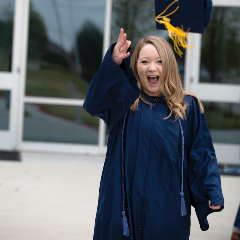 Endea Graduation Single Honor Cord (Navy Blue)