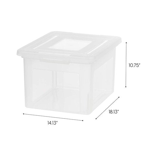 IRIS USA 4 Pack Letter/Legal Size File Box | Pendaflex Hanging File Folders, Letter Size, 25 Per Box