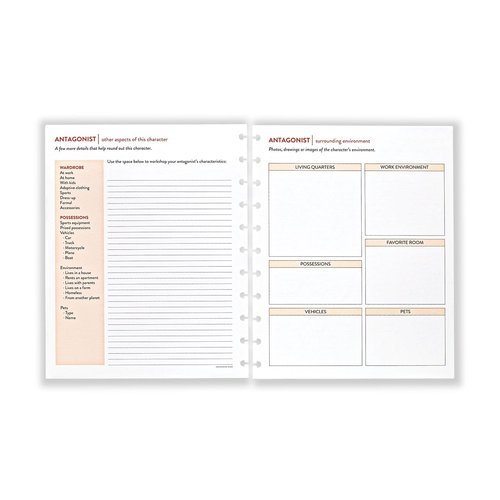 Levenger Master Class: Circa Writing a Novel Discbound Refill - Letter size (11 discs) 14 tabbed, color-coded sections and a fold-out tracking sheet to keep track of your story’s details