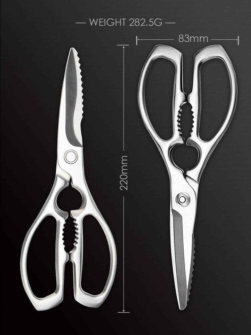 SimCoker Heavy-Duty Kitchen Scissors Forged from Stainless Steel, Kitchen Shears for Food, Ideal Cooking & Culinary Scissors for Meat, Poultry and Vegetables, Dishwasher Safe, 5-Year Warranty