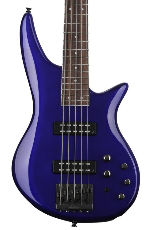 Jackson JS Series 5-String Spectra Bass JS3V, Indigo Blue, Laurel Fingerboard
