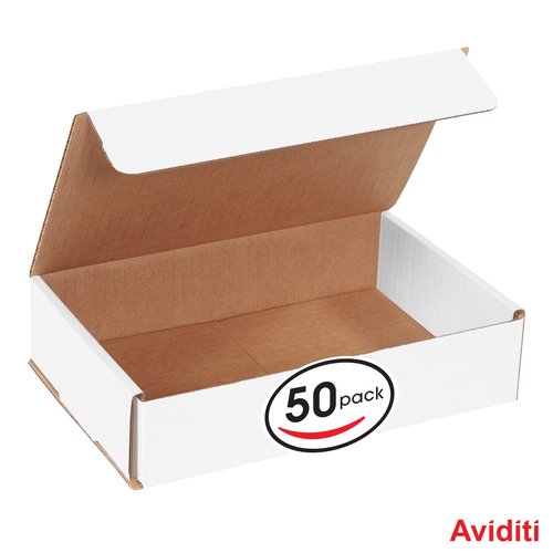 AVIDITI Shipping Boxes Small 9"L x 6"W x 2"H, 50-Pack | Corrugated Cardboard Box for Packing, Moving and Storage