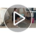 Gray Adjustable Foldable Lap Desk for Bed & Couch - XL Laptop Table
