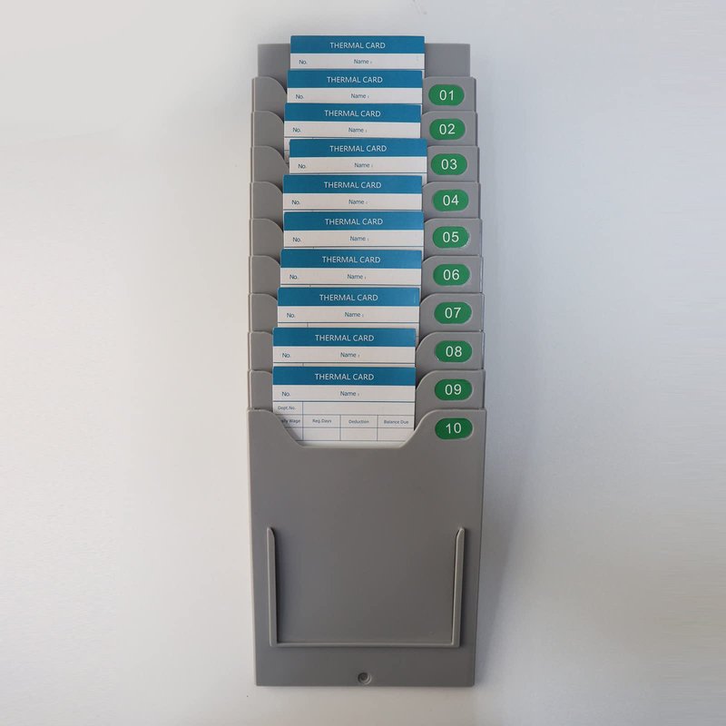 JIAN BOLAND Thermal Time Cards 50pcs,Monthly, 2-Sided,7.3×3.3inches Weekly Employee Time Sheet for Thermal Punch Clock