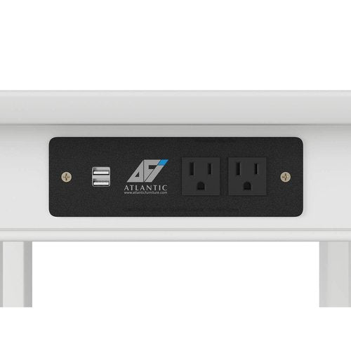 AFI, Mission Printer Stand with Charging Station, White