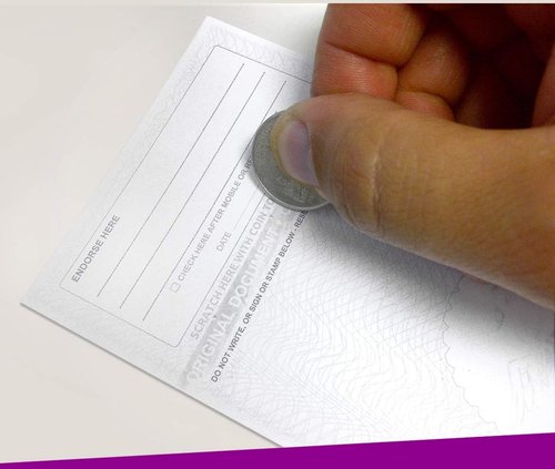 NextDayLabels - Blank Check Stock for Laser & Inkjet Printers - 8.5" x 11", 500 Sheets, Red-Blue Prismatic