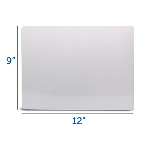 Flipside Products 9" x 12" Two-Sided Dry Erase White Boards, Classroom Pack, Double Sided Lapboard for Class, Reusable for Group Participation - 24 Pack