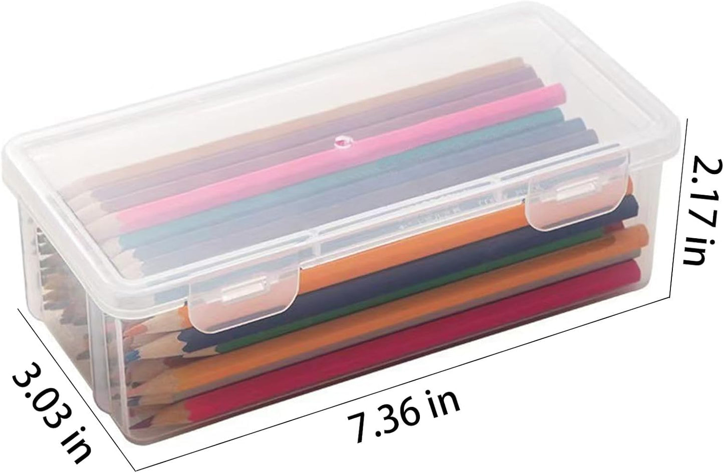 1 Pack Plastic Pen Holder,Capacity Pencil Boxes Clear Holder for Desk Office Desk Organizer,Style 1