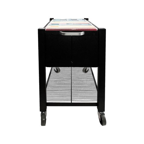 Vertiflex Products InstaCart Open-Top File Cart, 15" x 27" x 27 3/4", Black (VF53000)