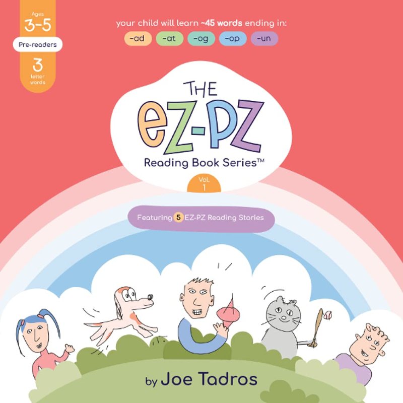 The EZ-PZ Reading Book Series™: Volume 1: Ages 3-5, Pre-readers (3-letter words)