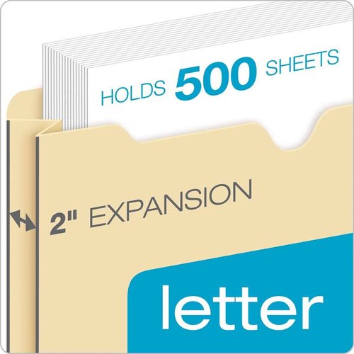 Pendaflex Globe-Weis/Pendaflex File Jackets, 2-Inch Expansion, Letter Size, Red, 50 Jackets per Pack (B3043DTRED)