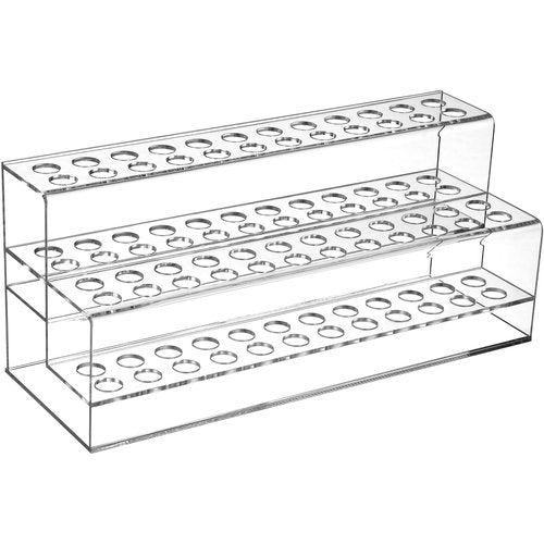 Homoyoyo Pen Organizer for Desk: 48 Slots Stand Clear Pen Holder-2 Tier Clear Desk Organize for Crayons Art Brushes and Makeup Tools-Ideal for Home Office and School Use Art Supply Storage Organizer