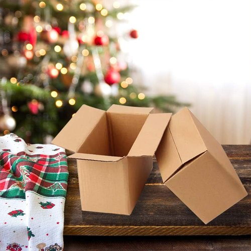 Shipping Boxes | Corrugated Cardboard Mailers - 8x6x4 Inches, Pack of 25 for Moving & Mailing