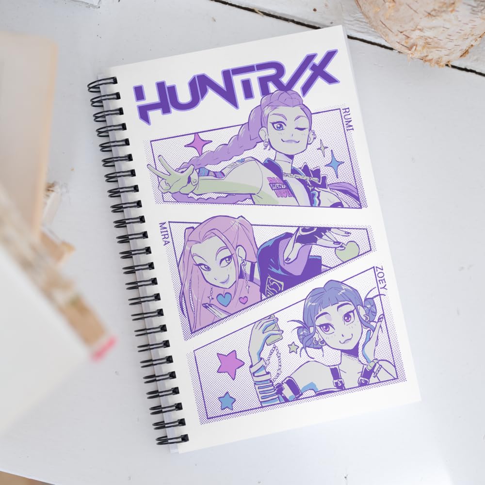 KPop Demon Hunters Huntrix 5.5" × 8.5" Spiral Notebook