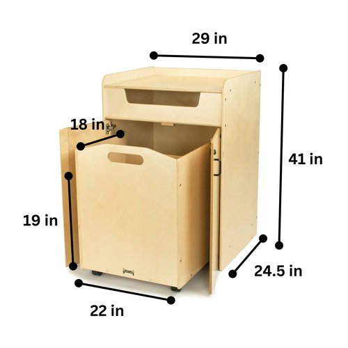 Jonti-Craft 3516JC Book Return with Cart