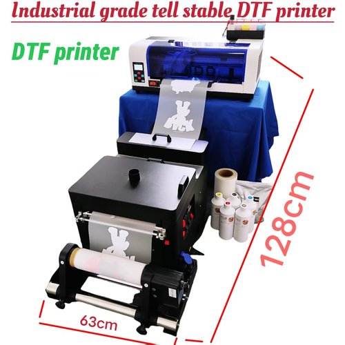 WJTZXY A3 Plus XP600 DTF Printer with Shaking Dryer Machine,Stable, Colorful,Include 5x500ml Ink & Film and Powder