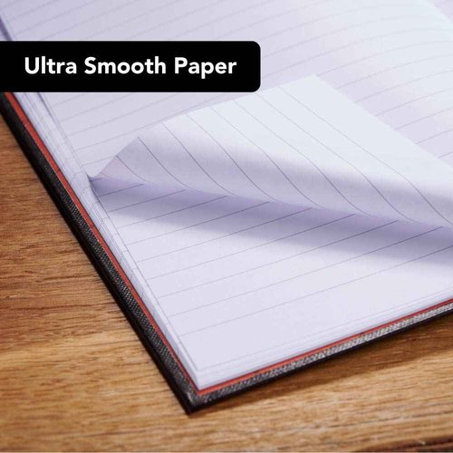Black n' Red Notebooks, Casebound, Hardcover, 11-3/4" x 8-1/4", Large, 96 Ruled Sheets, 3-Pack (73601)