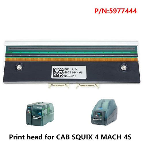 Printhead/Print Head for CAB Squix 4 Mach 4S Thermal Label Barcord Printer 300DPI,(P/N:5977444),CAB5000X4MACH4S