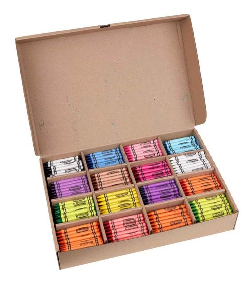 Crayola Bulk Crayon Classpack - 800ct (16 Colors), Bulk Teacher Supplies & Classroom Essentials for School, Arts & Crafts Crayons for Kids, Ages 3, 4, 5