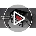 CHONOVO Lockable Acrylic Tip Jar with Thank You Design - Black Variation 1