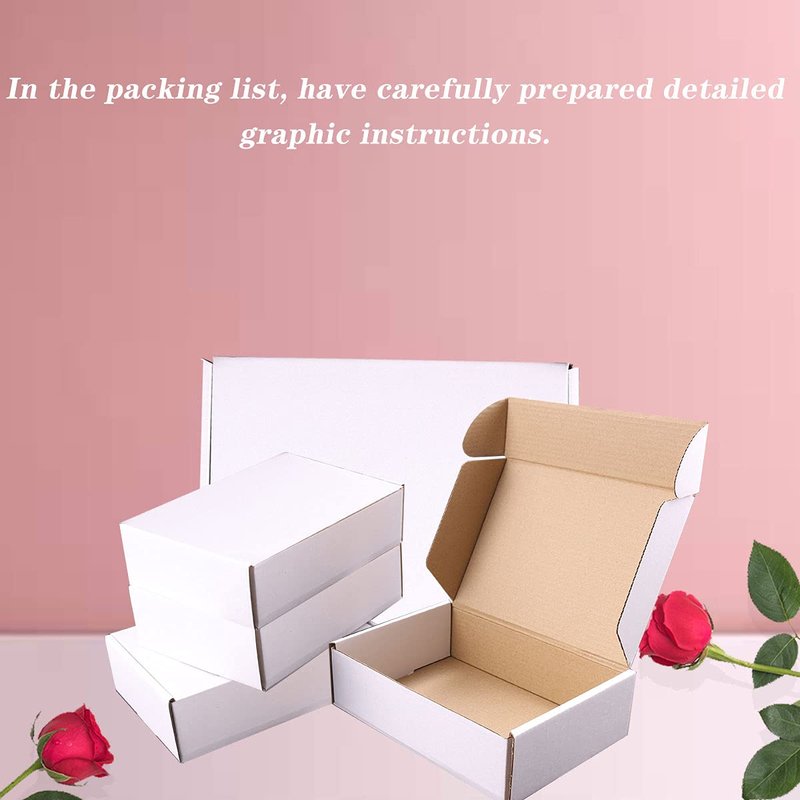 JIUZHOUXIN Shipping Boxes, 12''x9''x4'' Which is Anti-Impact Come with Exquisite Sealing Label.Suitable E-Commerce Packaging, Shipping Packaging.